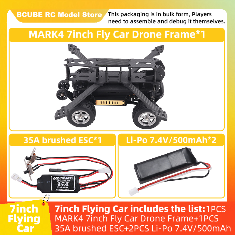 Drone Kit Racing - B-CUBE 7-calowy zestaw ramy drona FPV